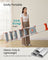 6-Step Aluminium Ladder - Silver and Orange - 12 cm Wide Steps with Tool Tray and Anti-Slip Feet
