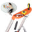 Folding Ladder - Aluminium - Black - 3 Steps with Wide Anti-Slip 12 cm Steps and Tool Tray