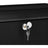 Wall-Mounted Letterbox - Metal - Black - Front Slot with Copper Lock