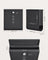 Wall-Mounted Mailbox - Metal - Black - Lockable Design with Newspaper Holder and Viewing Windows