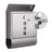 Wall-Mounted Mailbox - Stainless Steel - Black - Lockable with Newspaper Holder and Viewing Windows