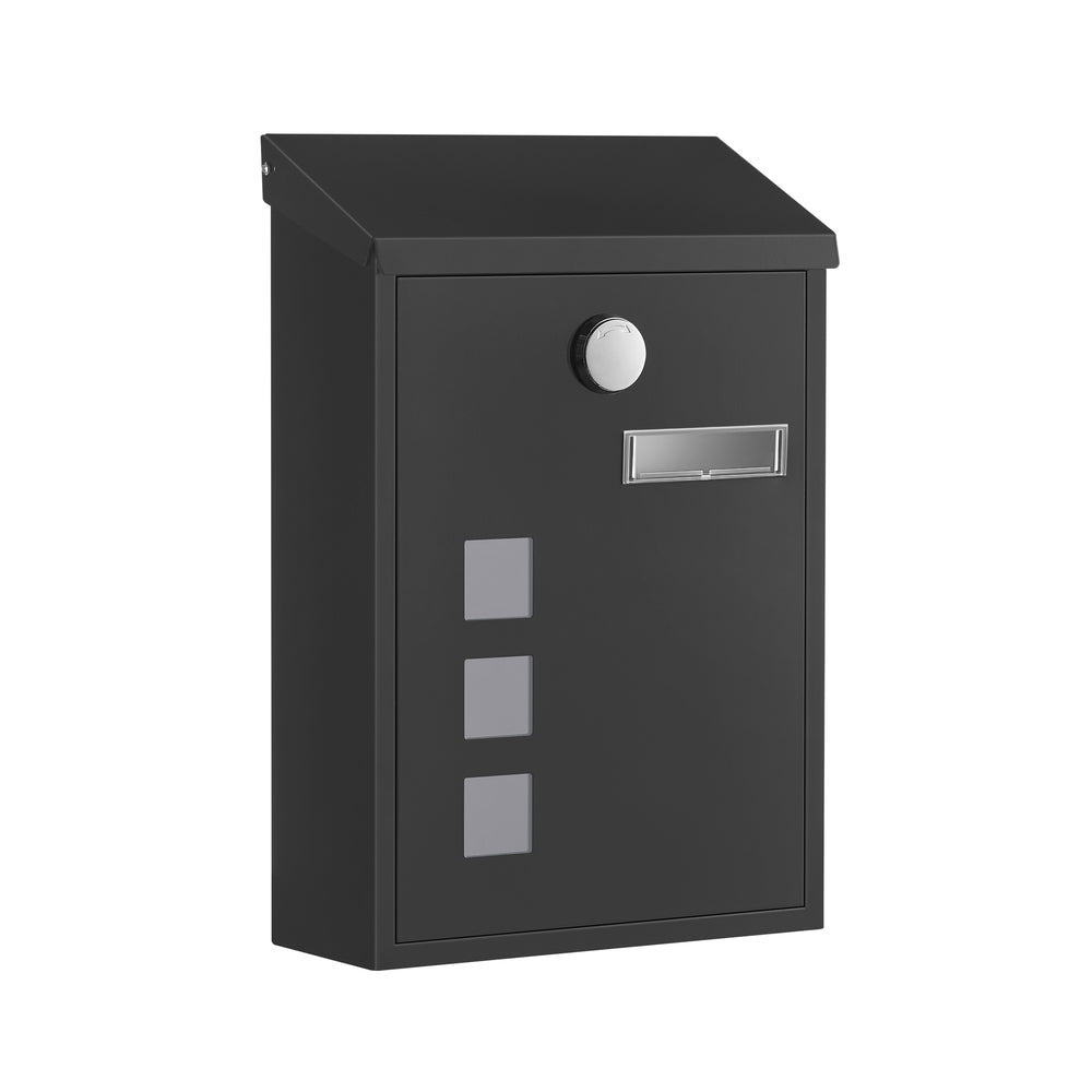 Wall-Mounted Mailbox - Copper Core - Black