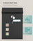 Wall-Mounted Mailbox - Copper Core - Black