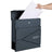 Lockable Wall-Mounted Mailbox - Steel - Anthracite Grey - Includes Newspaper Holder