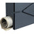 Lockable Wall-Mounted Mailbox - Steel - Anthracite Grey - Includes Newspaper Holder