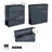 Lockable Wall-Mounted Mailbox - Steel - Anthracite Grey - Includes Newspaper Holder
