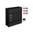 Wall-mounted Mailbox - Metal - Black - Lockable with Newspaper Holder