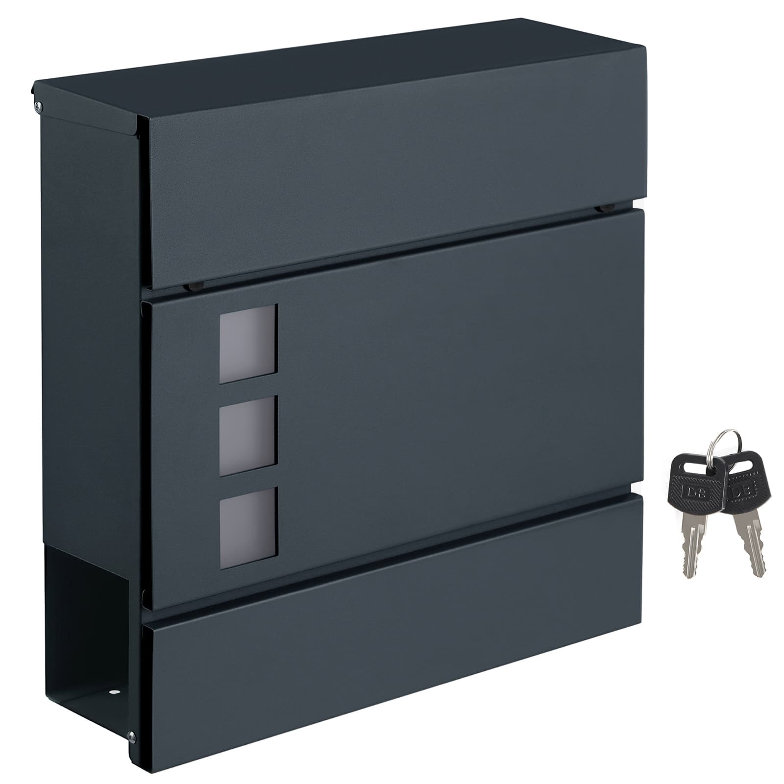 Metal Mailbox for Wall - Zinc - Anthracite