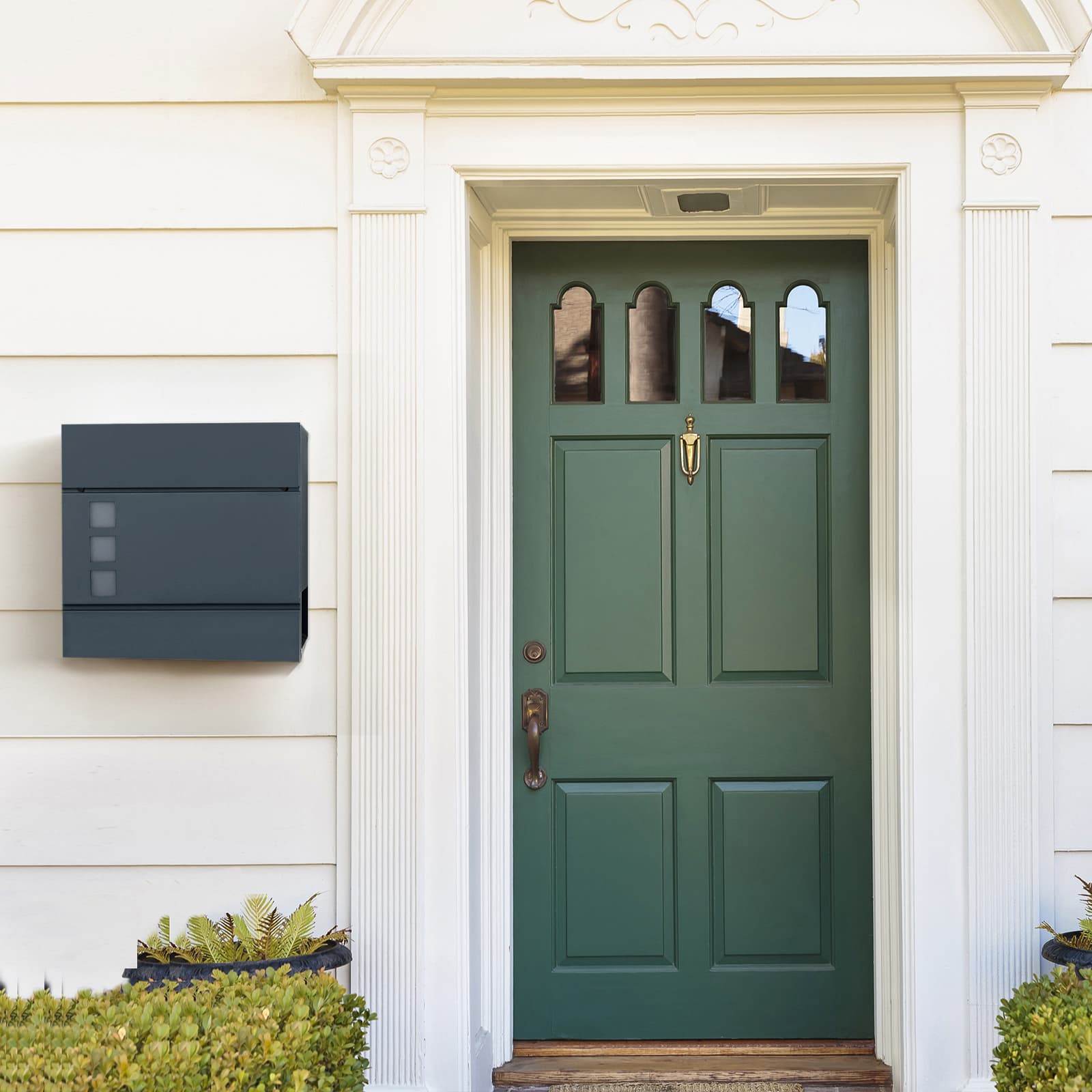 Metal Mailbox for Wall - Zinc - Anthracite