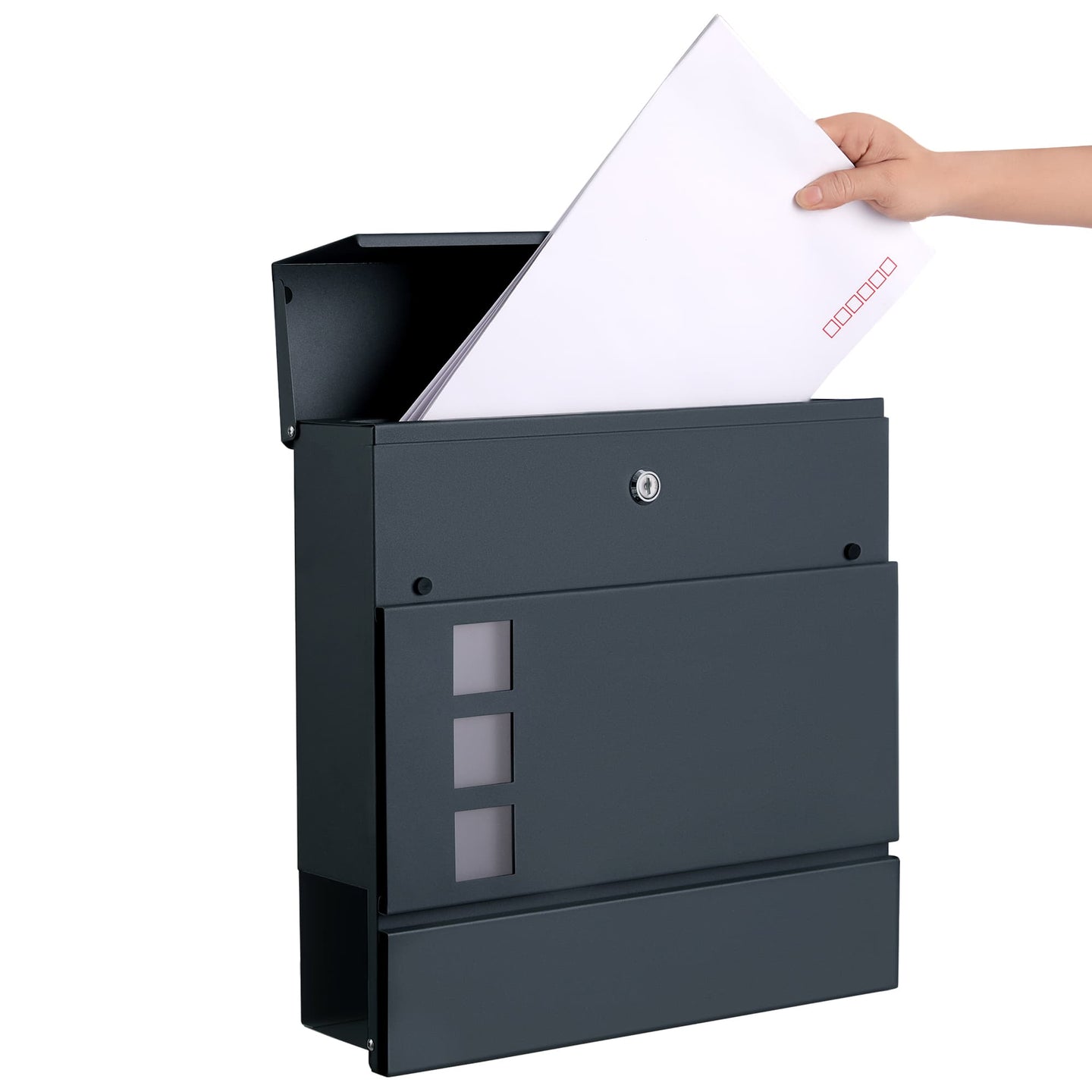 Metal Mailbox for Wall - Zinc - Anthracite