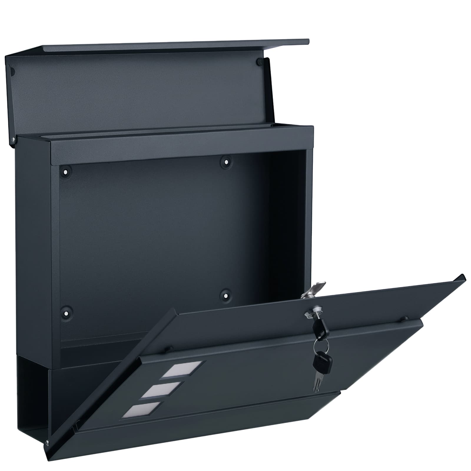Metal Mailbox for Wall - Zinc - Anthracite