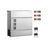 Wall-Mounted Mailbox - Stainless Steel - Black - Lockable with Newspaper Holder