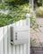 Wall-Mounted Mailbox - Stainless Steel - Black - Lockable with Newspaper Holder