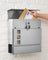 Wall-Mounted Mailbox - Stainless Steel - Black - Lockable with Newspaper Holder