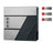 Large Wall-Mounted Locking Mailbox - Stainless Steel - Silver - with Viewing Windows and Keys