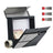 Large Wall-Mounted Locking Mailbox - Stainless Steel - Silver - with Viewing Windows and Keys