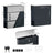 Large Wall-Mounted Locking Mailbox - Stainless Steel - Silver - with Viewing Windows and Keys