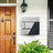 Large Wall-Mounted Locking Mailbox - Stainless Steel - Silver - with Viewing Windows and Keys