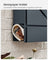 Wall-Mounted Mailbox - Steel - Anthracite Grey - With Lock and Viewing Window