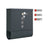 Wall-Mounted Mailbox - Metal - Anthracite Grey - Capped Lock with Copper Core and Newspaper Holder