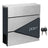 Lockable Wall-Mounted Mailbox - Steel - Anthracite Grey - with Newspaper Holder