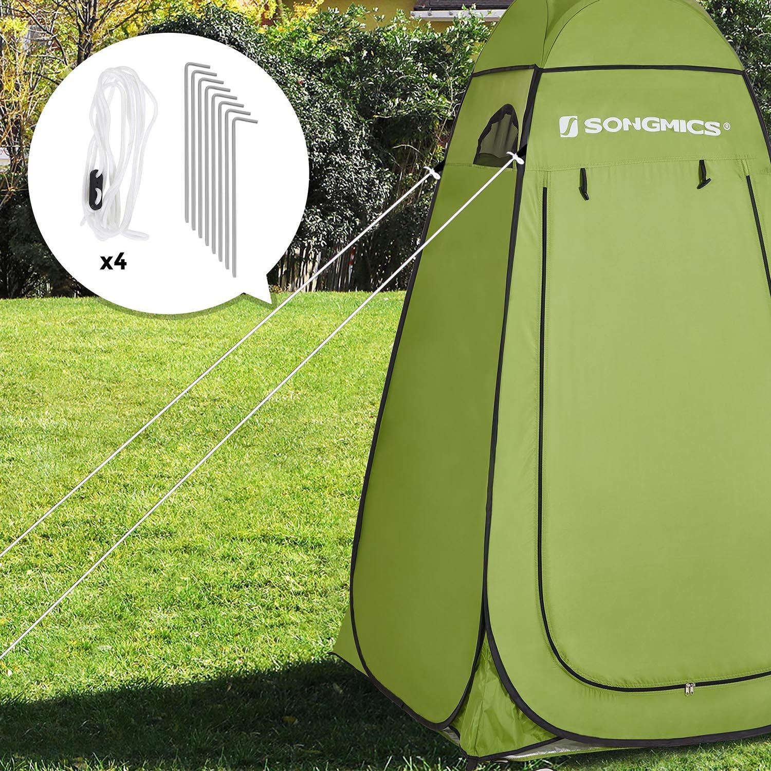 Portable Pop-Up Tent - Fabric - Blue - Dressing Room Privacy Shelter for Outdoor Use