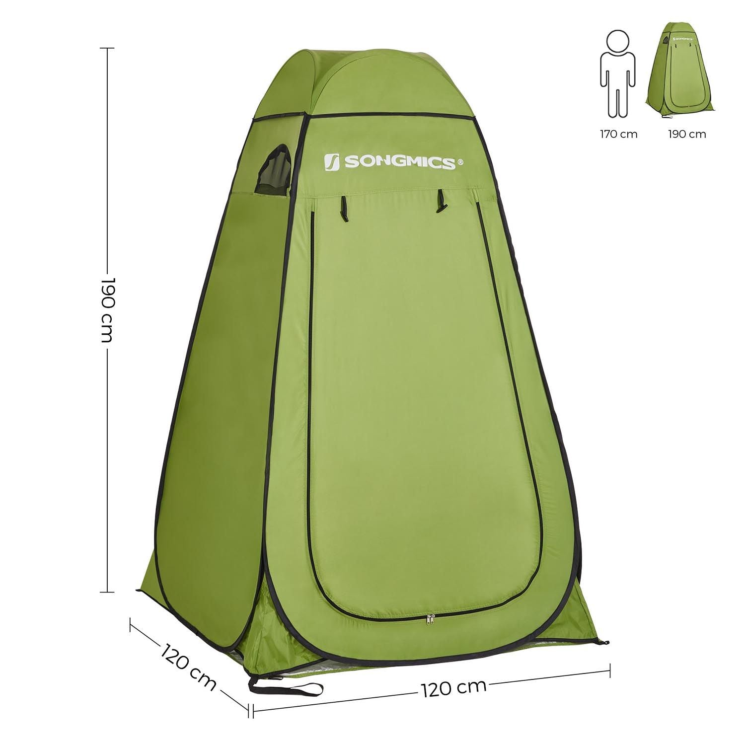 Portable Pop-Up Tent - Fabric - Blue - Dressing Room Privacy Shelter for Outdoor Use