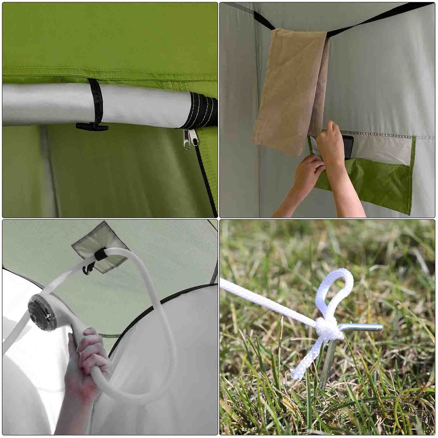 Portable Pop-Up Tent - Fabric - Blue - Dressing Room Privacy Shelter for Outdoor Use