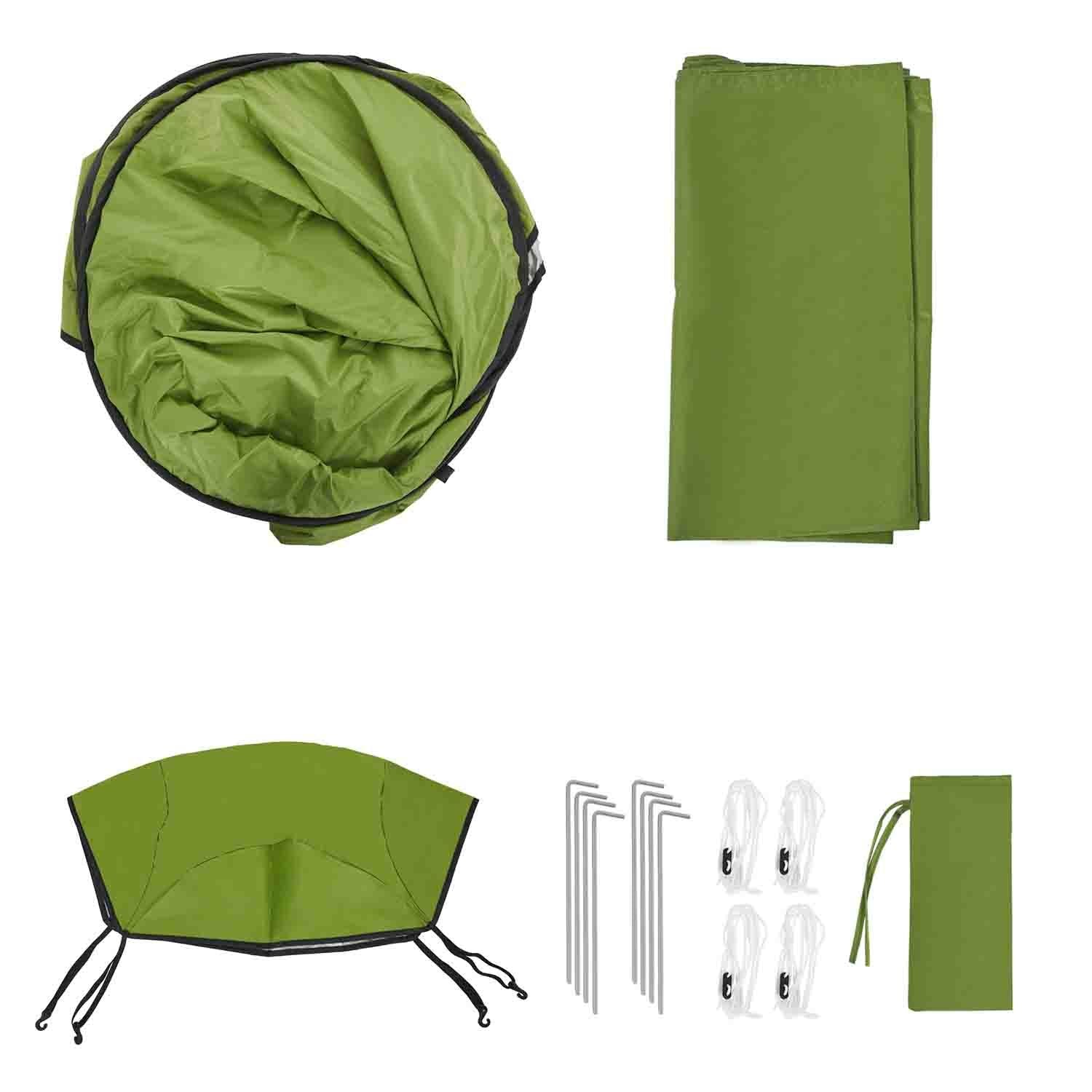 Portable Pop-Up Tent - Fabric - Blue - Dressing Room Privacy Shelter for Outdoor Use