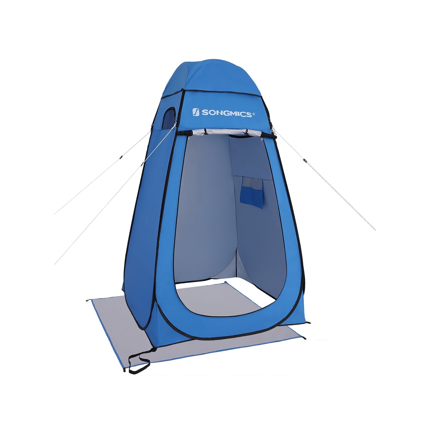 Portable Pop-Up Tent - Fabric - Blue - Dressing Room Privacy Shelter for Outdoor Use