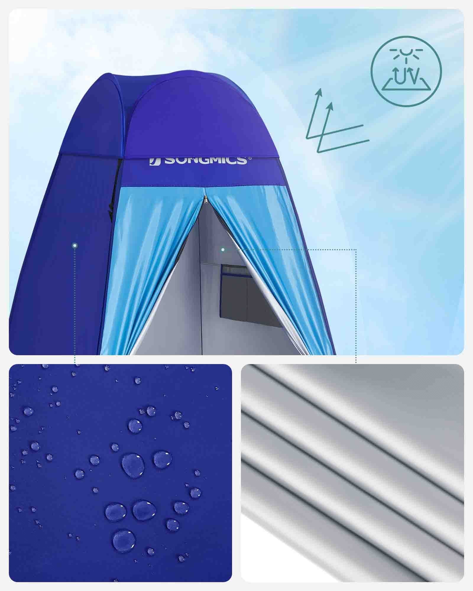 Privacy Tent - Portable Fabric - Blue - Pop-Up Design for Outdoor Use