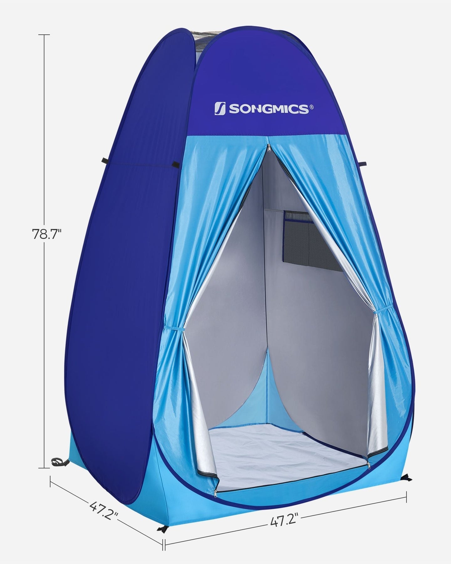 Privacy Tent - Portable Fabric - Blue - Pop-Up Design for Outdoor Use