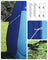 Privacy Tent - Portable Fabric - Blue - Pop-Up Design for Outdoor Use