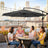 Cantilever Umbrella - Fabric - Grey - Offset Design with Crank and UPF 50+ Protection