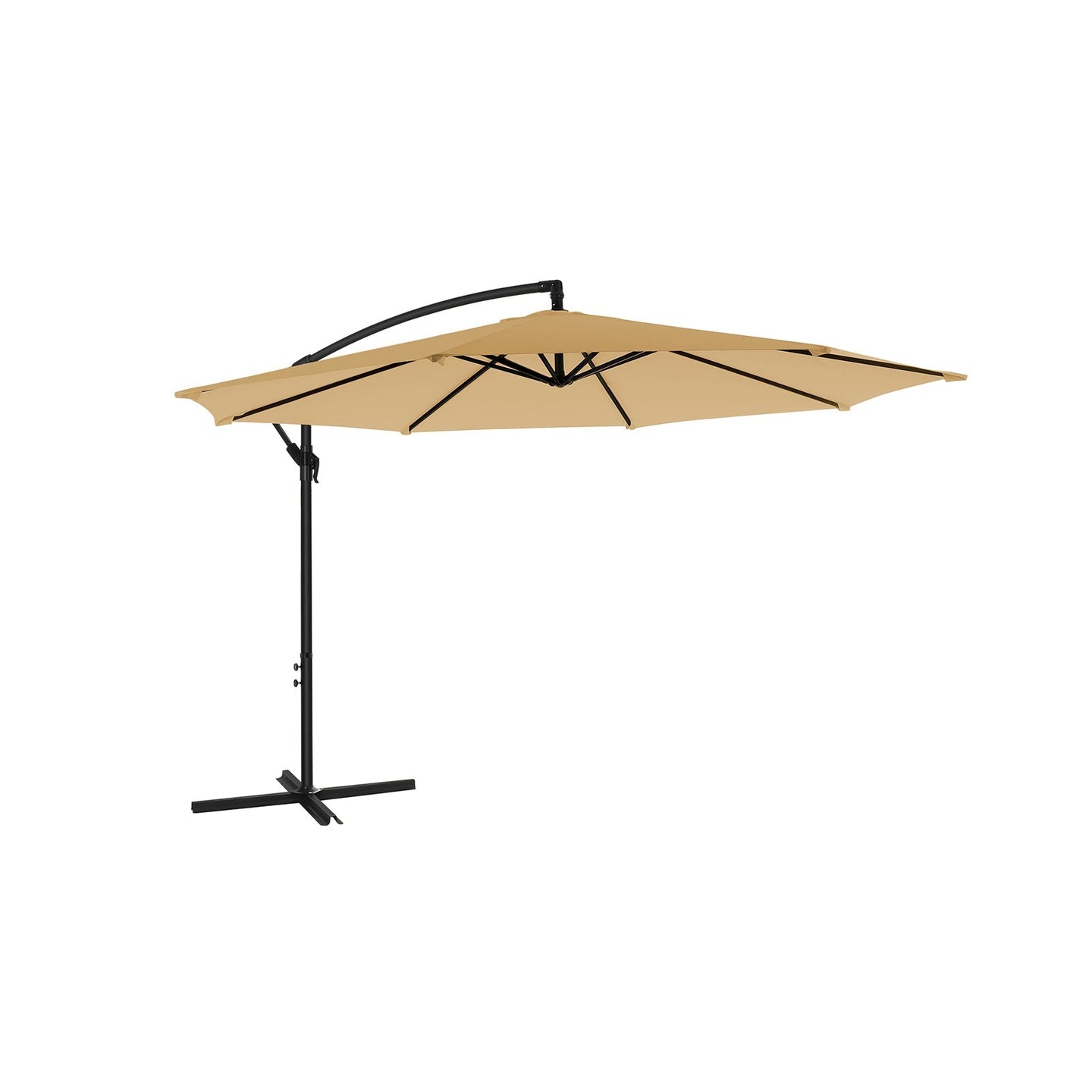 Large Cantilever Parasol - Fabric - Taupe