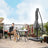 Cantilever Parasol - Fabric - Grey - Solar-Powered LED Lights