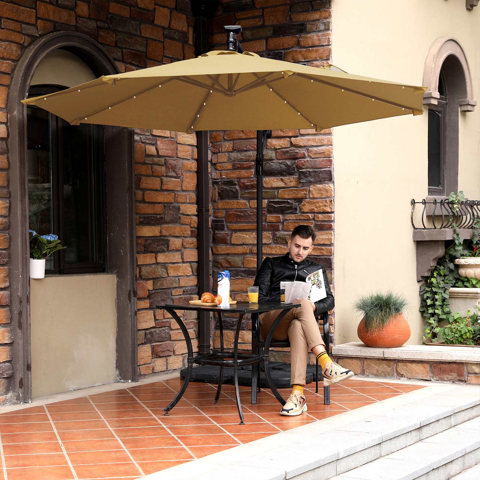 Cantilever Parasol - Fabric - Taupe