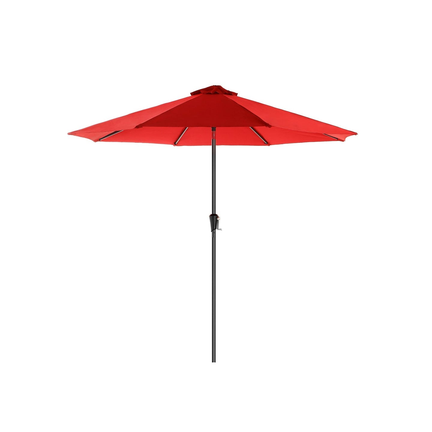 Patio Parasol - Polyester - Beige - Octagonal Canopy with Tilt and Crank Mechanism