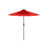 Patio Parasol - Polyester - Beige - Octagonal Canopy with Tilt and Crank Mechanism