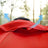 Patio Sun Umbrella - Polyester - Red - UV50+