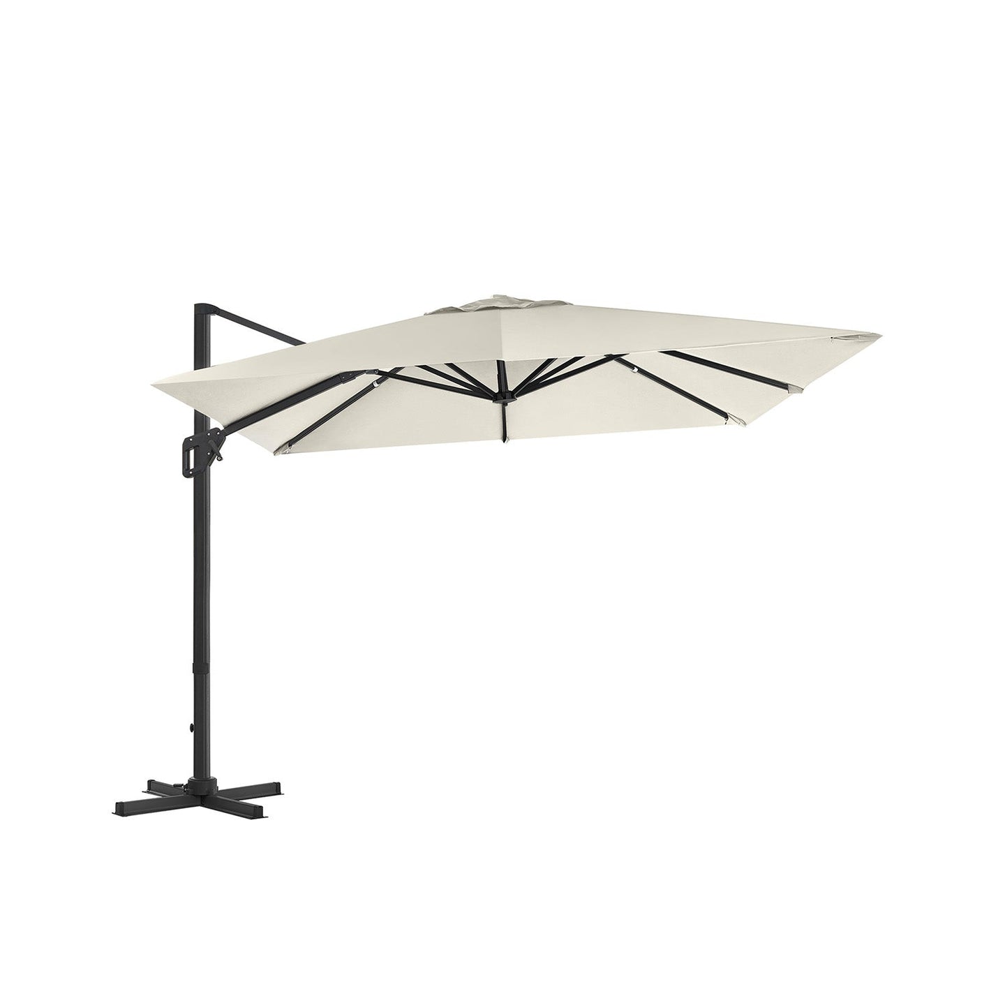 Cantilever Parasol - Fabric - Beige - 3 x 3 m