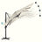 Cantilever Parasol - Fabric - Beige - 3 x 3 m