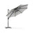 Garden Parasol Umbrella - Fabric - Multicolor - 28 Solar Powered LED Lights