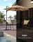 Garden Parasol Umbrella - Fabric - Camel Brown - 3 m