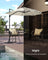 Garden Parasol Umbrella - Fabric - Multicolor - 28 Solar Powered LED Lights