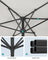 Patio Umbrella - 2 x 1.5m - Steel Frame - UPF 50+