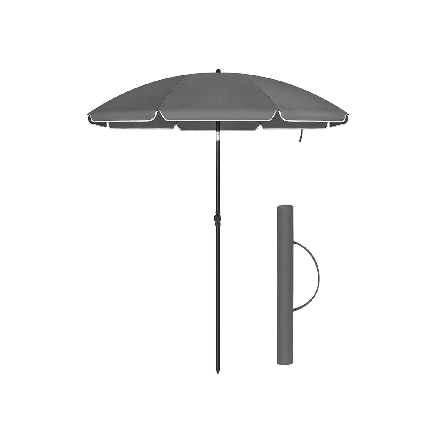 Beach Umbrella - Polyester - Blue - UPF 50+