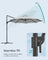Garden Parasol - Fabric - Dove Grey - UPF 50+