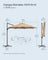 Garden Parasol - Fabric - Camel Brown - UPF 50+