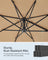 Garden Parasol - Fabric - Camel Brown - UPF 50+